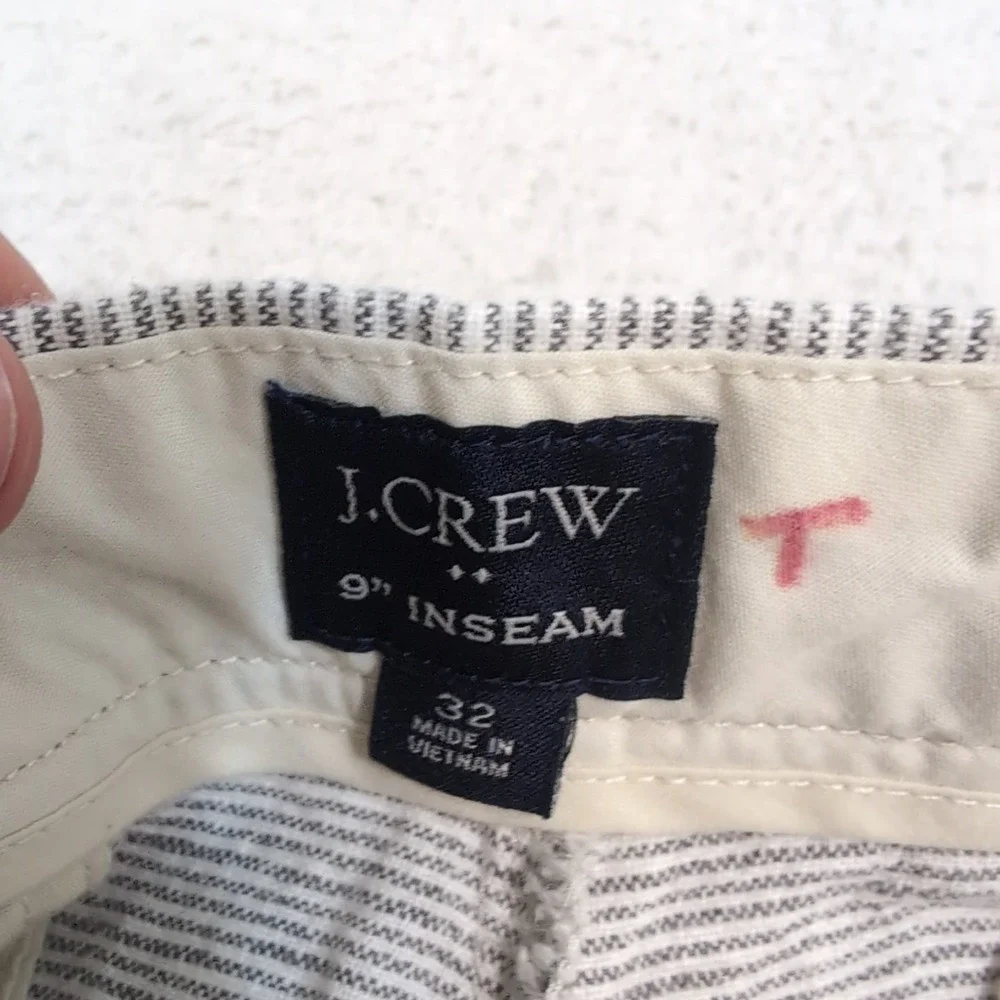 J. Crew Linen Blend Men's Striped Shorts 32x9